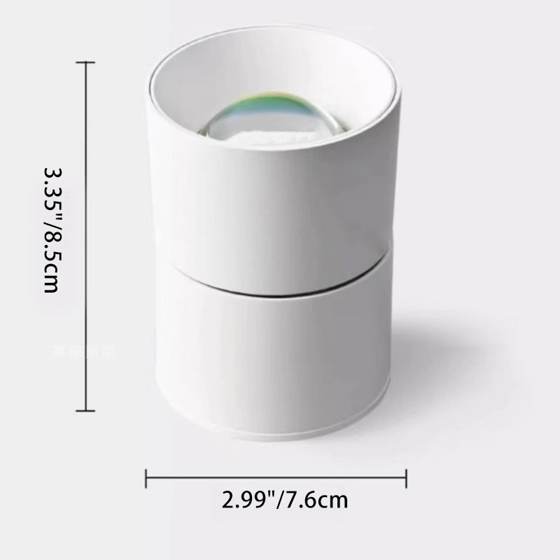 Éclairage de plafond encastré à LED avec projecteur réglable en cylindre d&