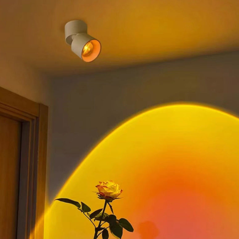 Éclairage de plafond encastré à LED avec projecteur réglable en cylindre d&