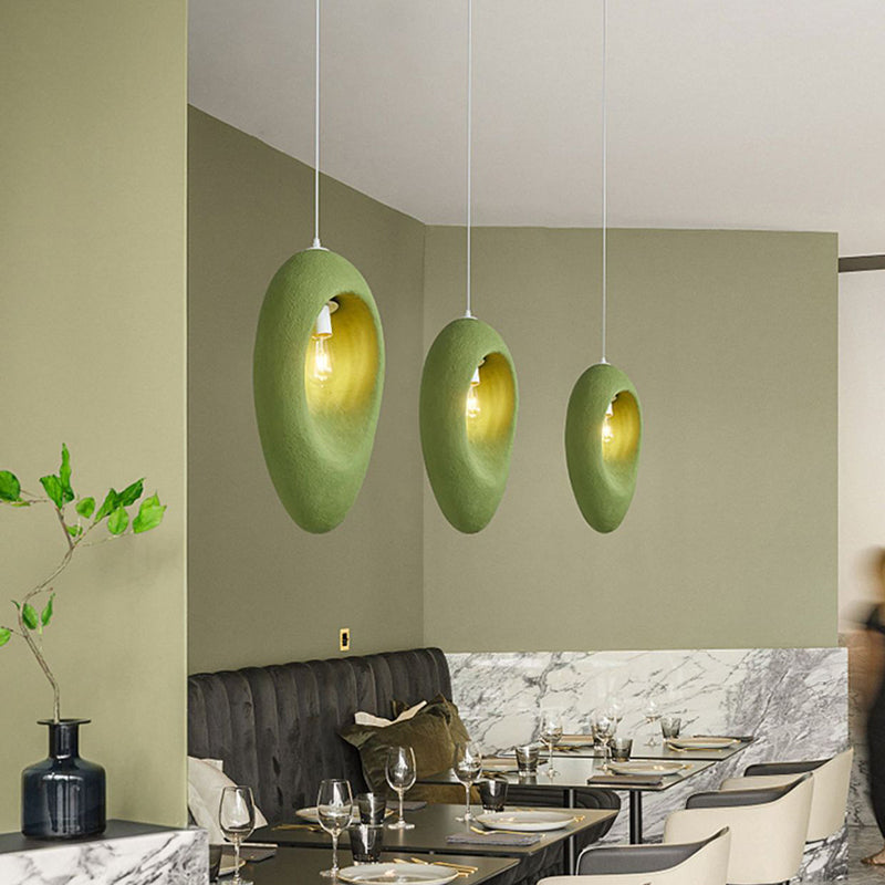 Contemporary Creative Avocado High-Density Polystyrene 1 - Light Pendant Light For Bedroom