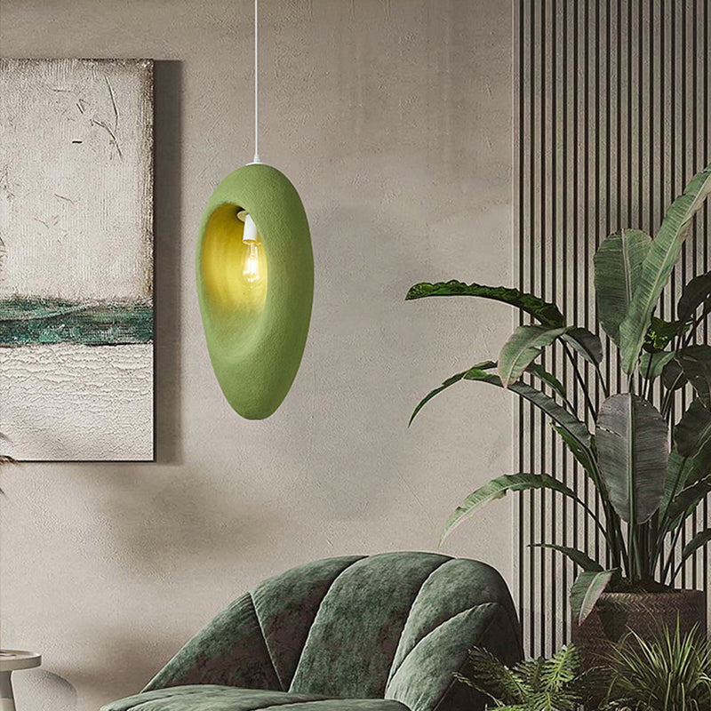 Contemporary Creative Avocado High-Density Polystyrene 1 - Light Pendant Light For Bedroom