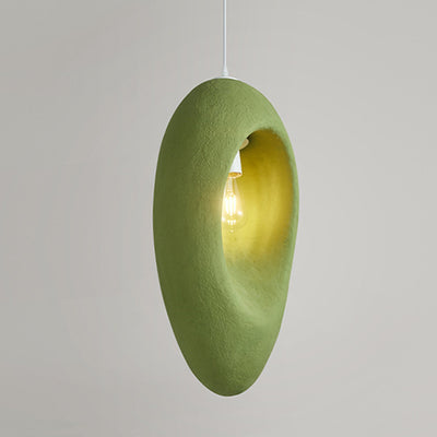 Contemporary Creative Avocado High-Density Polystyrene 1 - Light Pendant Light For Bedroom