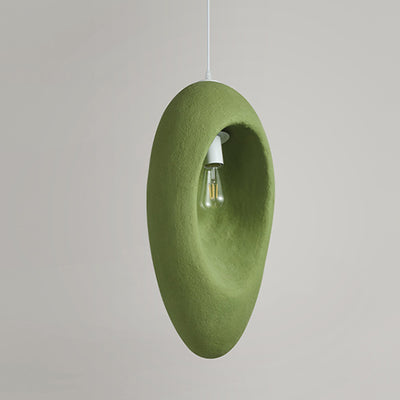 Contemporary Creative Avocado High-Density Polystyrene 1 - Light Pendant Light For Bedroom