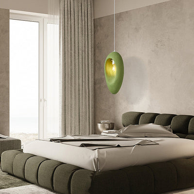 Contemporary Creative Avocado High-Density Polystyrene 1 - Light Pendant Light For Bedroom