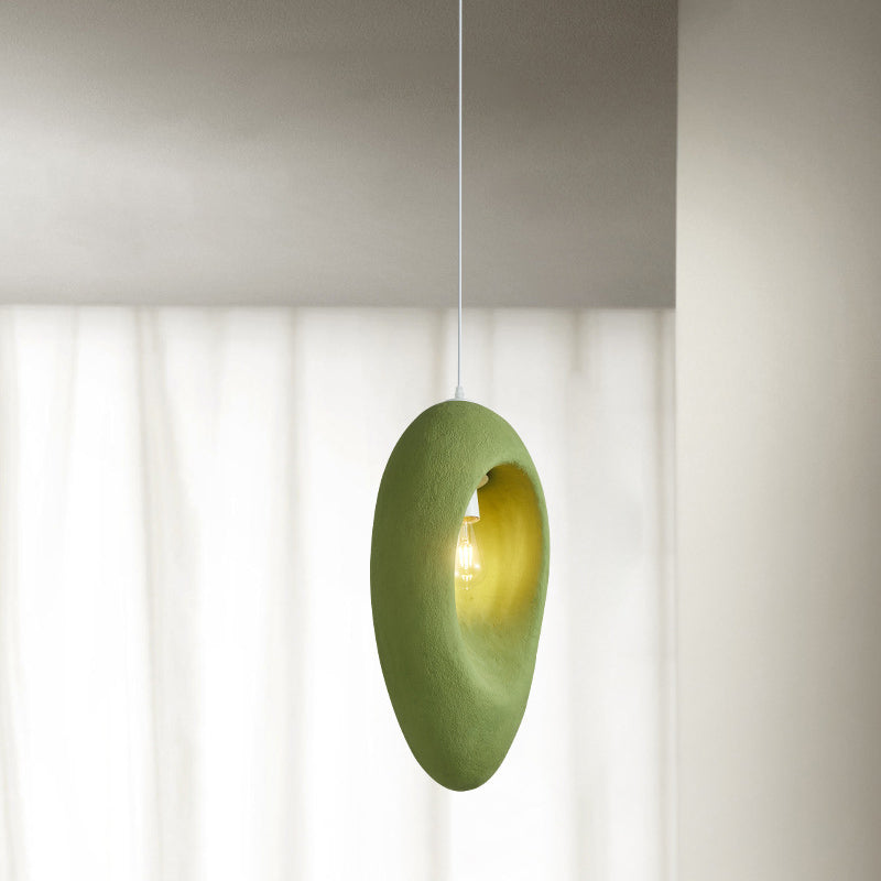 Contemporary Creative Avocado High-Density Polystyrene 1 - Light Pendant Light For Bedroom