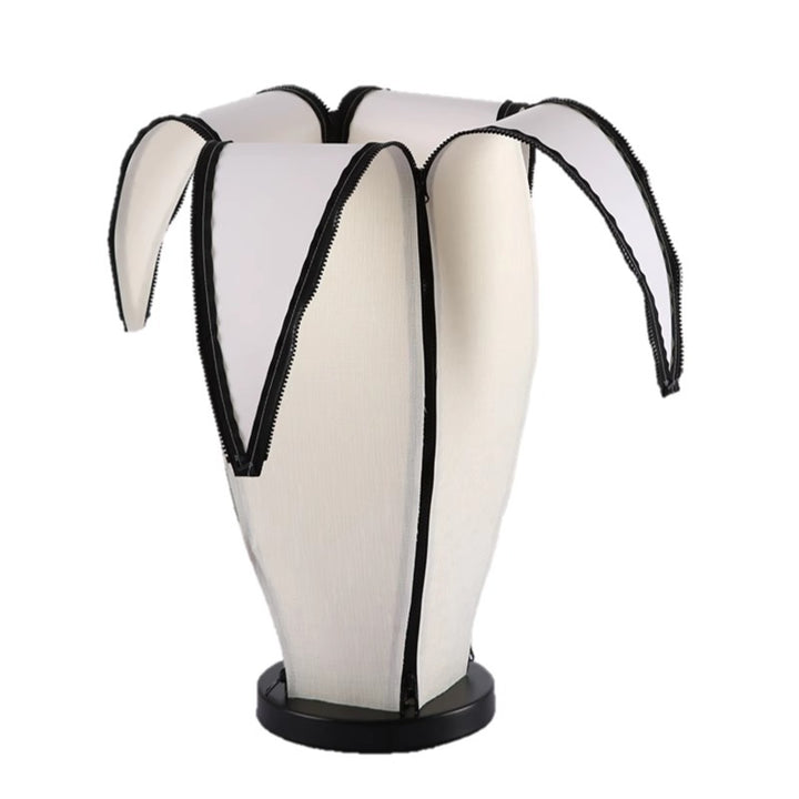 Contemporary Creative Banana Zipper Fabric Hardware 1-Light Standing Floor Lamp For Living Room