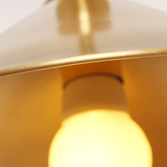 Zeitgenössische Retro-Pendelleuchte mit runder Platte aus Messing und Glas, 1 Licht, für Wohnzimmer 