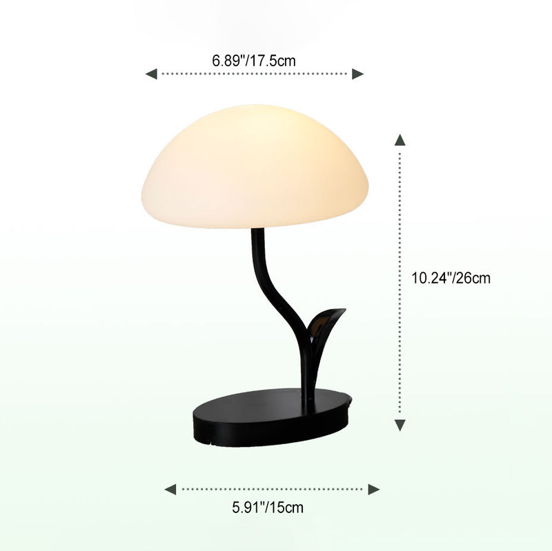 Zeitgenössische kreative Pilzform Eisen ABS USB LED Tischlampe für das Schlafzimmer 