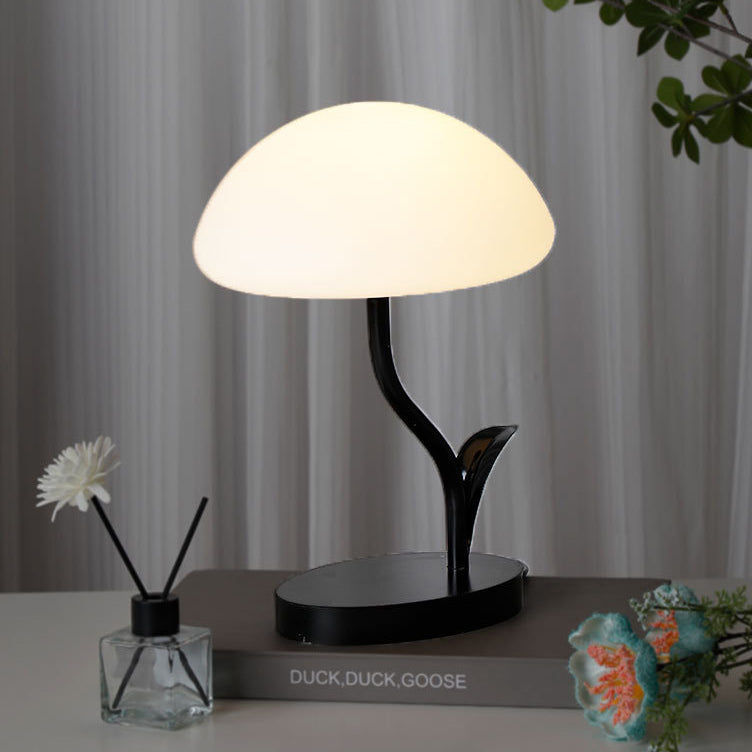 Zeitgenössische kreative Pilzform Eisen ABS USB LED Tischlampe für das Schlafzimmer 