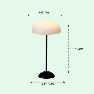 Zeitgenössische kreative Pilzform Eisen ABS USB LED Tischlampe für das Schlafzimmer 
