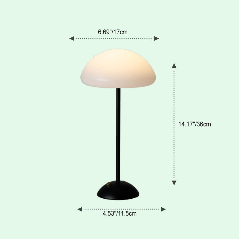 Zeitgenössische kreative Pilzform Eisen ABS USB LED Tischlampe für das Schlafzimmer 