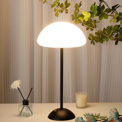 Zeitgenössische kreative Pilzform Eisen ABS USB LED Tischlampe für das Schlafzimmer 