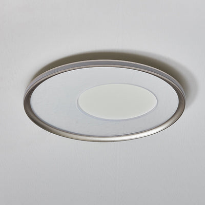 Plafonnier LED en acrylique et aluminium avec impression ronde nordique contemporaine pour chambre 
