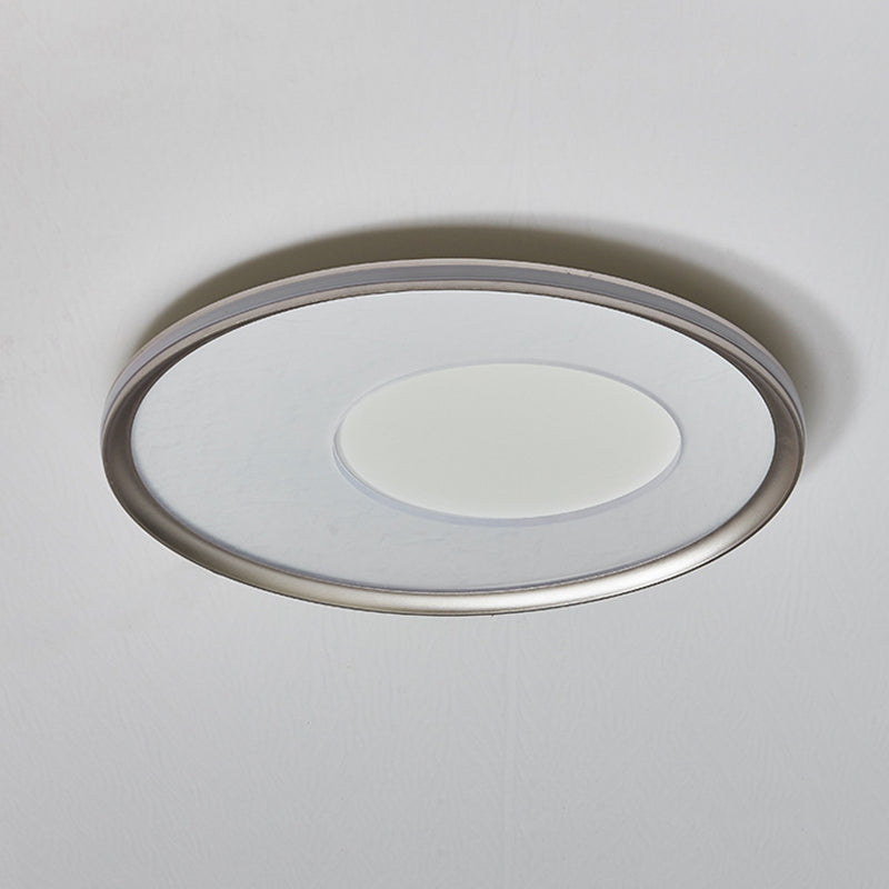 Plafonnier LED en acrylique et aluminium avec impression ronde nordique contemporaine pour chambre 