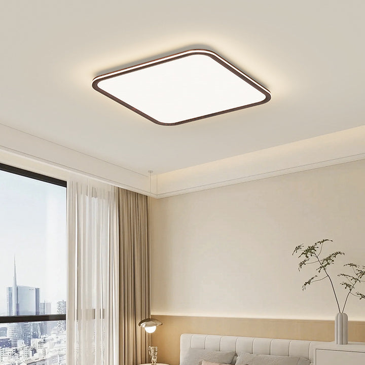 Moderna Minimalista Redonda Cuadrada Volante Hierro Aluminio Silicona Acrílico LED Montaje Empotrado Luz de Techo Para Dormitorio 