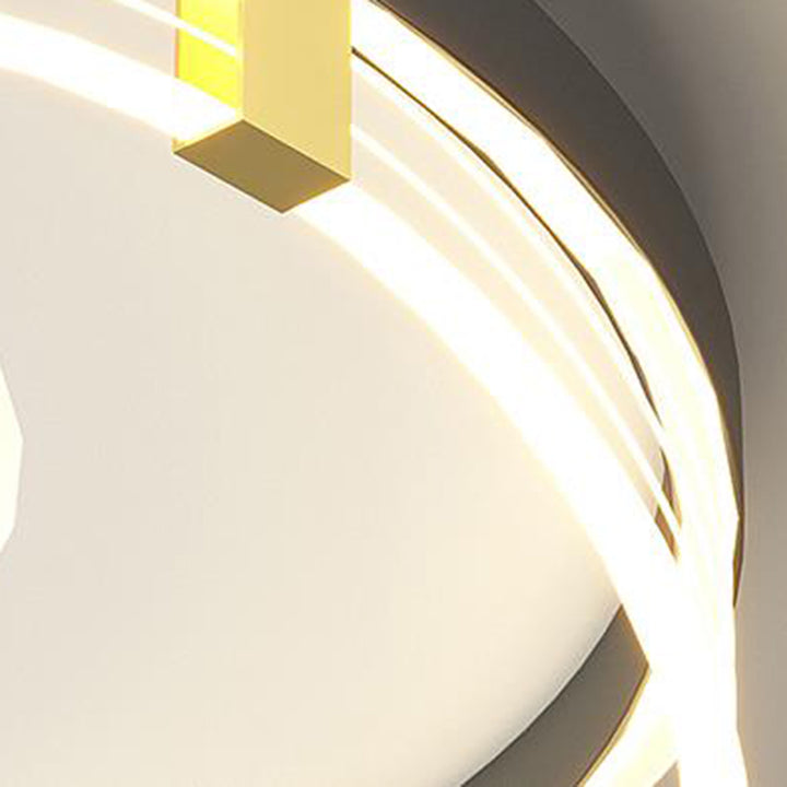 Zeitgenössische nordische Creme Runde quadratische rechteckige Himmel Muster Eisen Aluminium Acryl LED Deckenleuchte für Schlafzimmer 