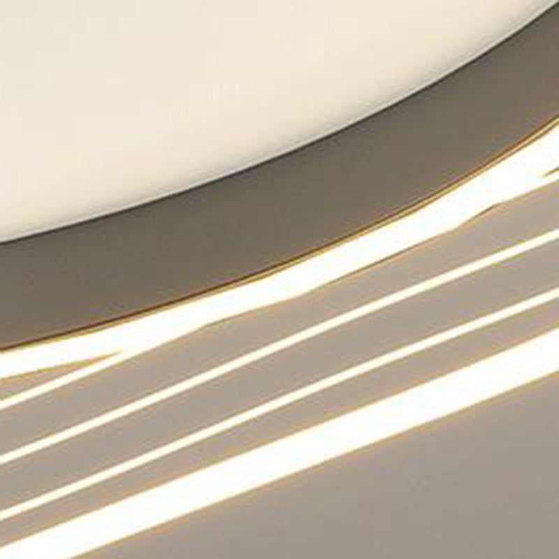 Zeitgenössische nordische Creme Runde quadratische rechteckige Himmel Muster Eisen Aluminium Acryl LED Deckenleuchte für Schlafzimmer 