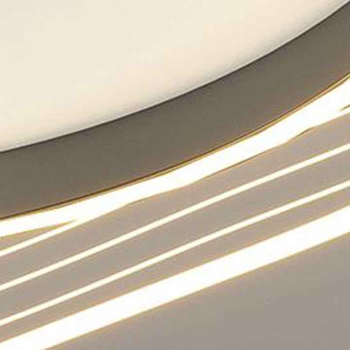 Zeitgenössische nordische Creme Runde quadratische rechteckige Himmel Muster Eisen Aluminium Acryl LED Deckenleuchte für Schlafzimmer 
