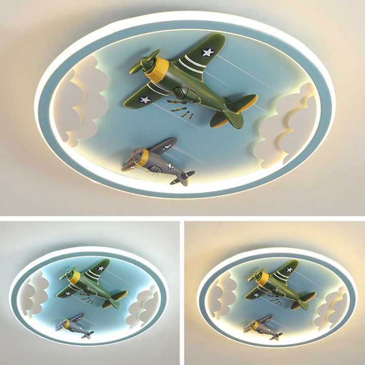 Lustre de plafond à montage encastré en résine acrylique avec LED en forme d&