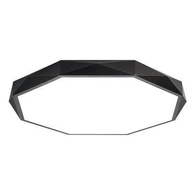 Plafonnier LED en forme ronde géométrique minimaliste moderne en fer et acrylique pour salon 
