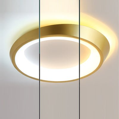Moderne Einfachheit Unregelmäßige Runde Eisen-Hardware Acryl LED Deckenleuchte für das Schlafzimmer 