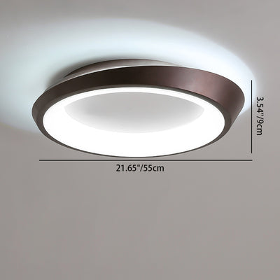 Moderne Einfachheit Unregelmäßige Runde Eisen-Hardware Acryl LED Deckenleuchte für das Schlafzimmer 