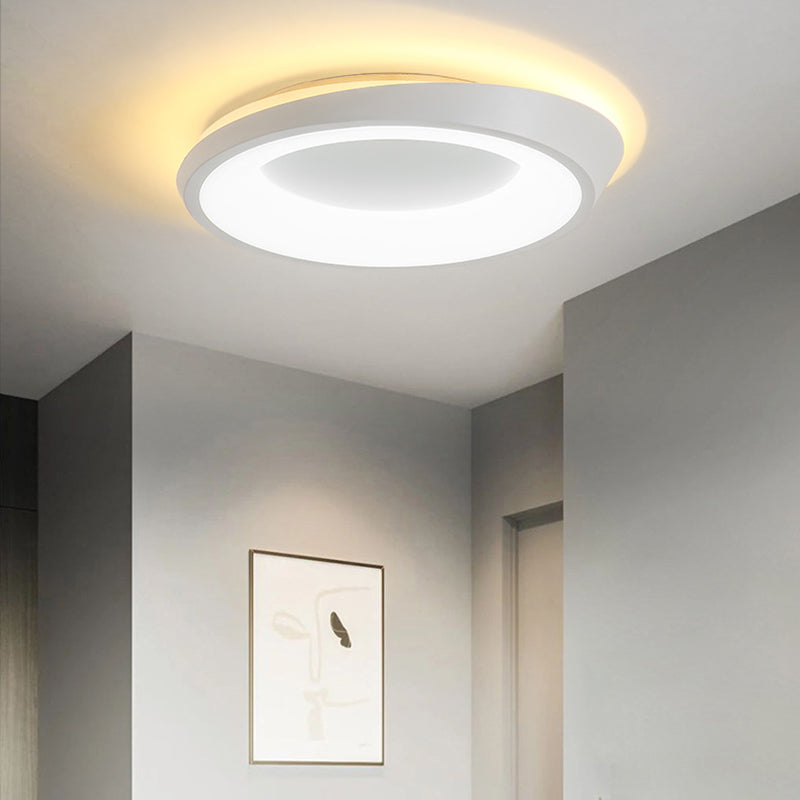 Moderne Einfachheit Unregelmäßige Runde Eisen-Hardware Acryl LED Deckenleuchte für das Schlafzimmer 