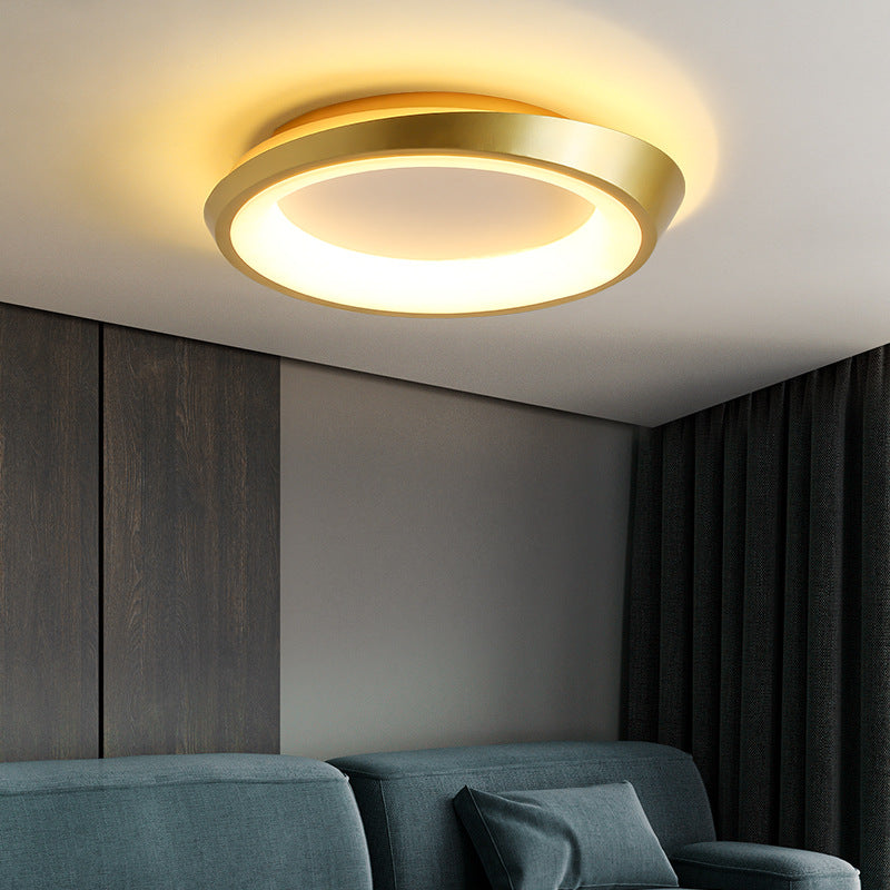 Moderne Einfachheit Unregelmäßige Runde Eisen-Hardware Acryl LED Deckenleuchte für das Schlafzimmer 