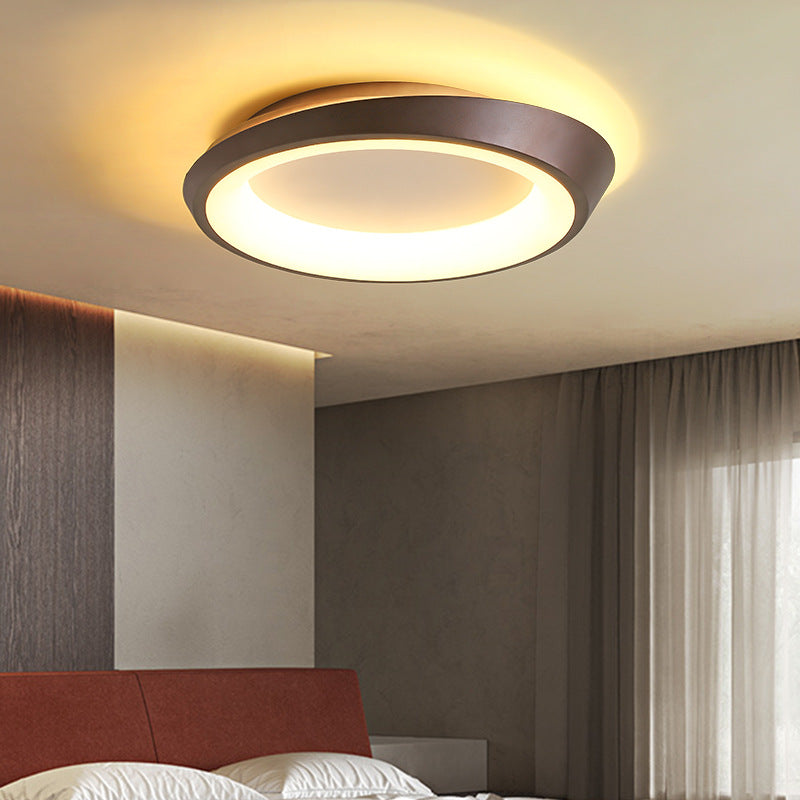 Moderne Einfachheit Unregelmäßige Runde Eisen-Hardware Acryl LED Deckenleuchte für das Schlafzimmer 