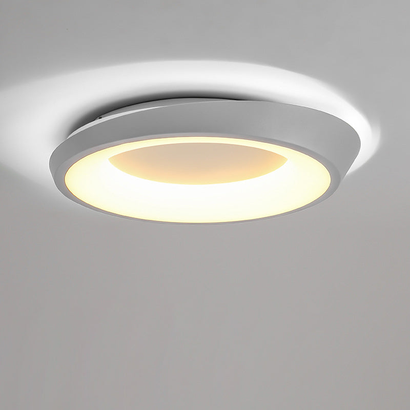 Moderne Einfachheit Unregelmäßige Runde Eisen-Hardware Acryl LED Deckenleuchte für das Schlafzimmer 