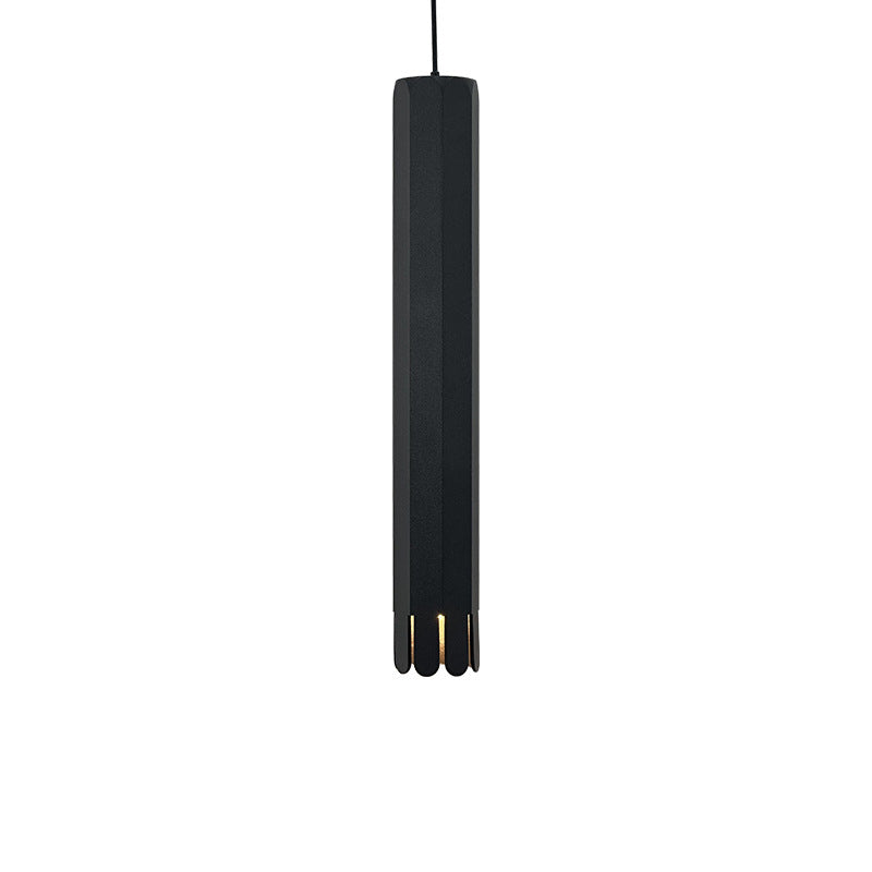 Lustre à LED en aluminium avec cylindre pétale relevable minimaliste moderne pour salle à manger 
