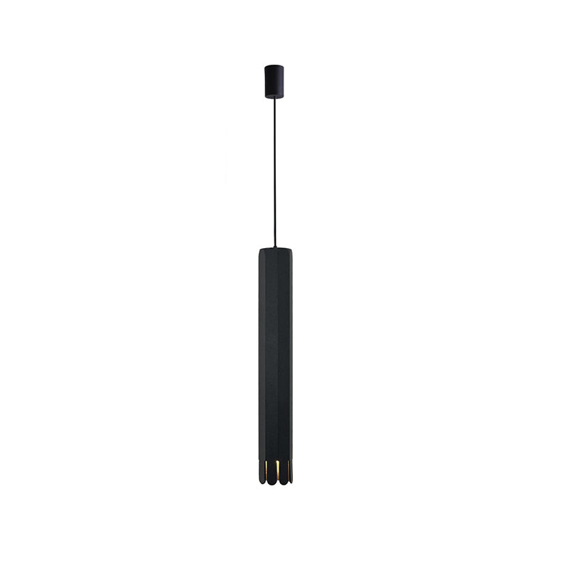 Lustre à LED en aluminium avec cylindre pétale relevable minimaliste moderne pour salle à manger 