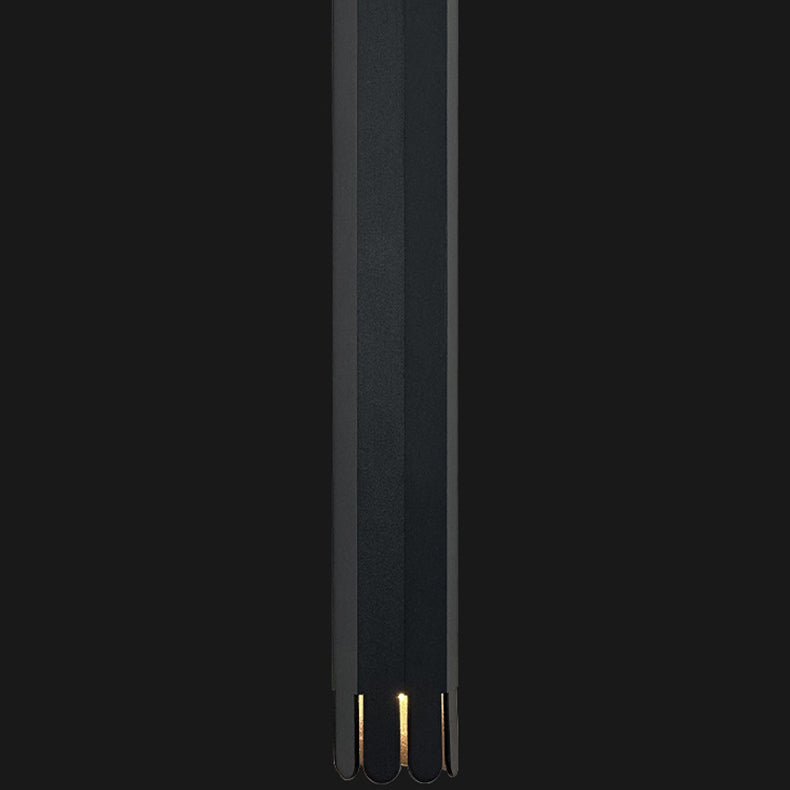Lustre à LED en aluminium avec cylindre pétale relevable minimaliste moderne pour salle à manger 