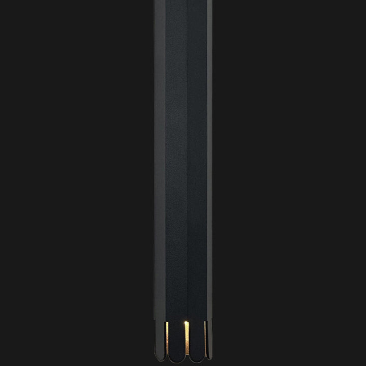 Lustre à LED en aluminium avec cylindre pétale relevable minimaliste moderne pour salle à manger 
