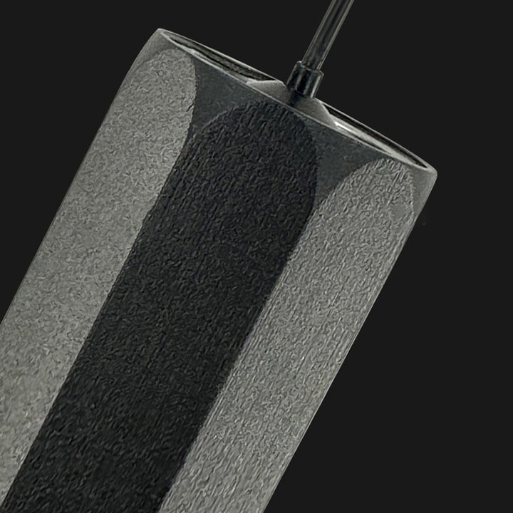 Lustre à LED en aluminium avec cylindre pétale relevable minimaliste moderne pour salle à manger 