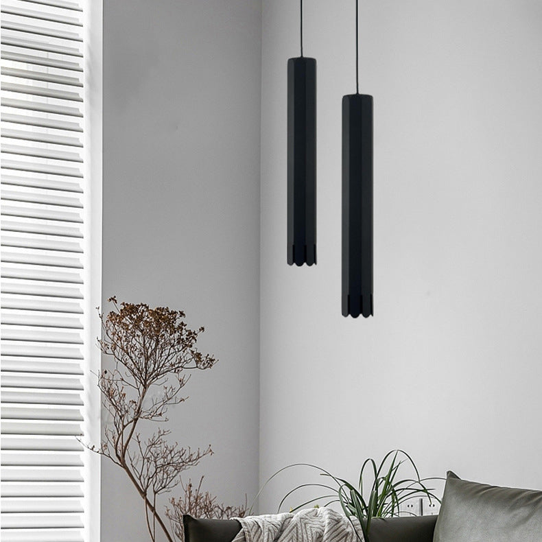 Lustre à LED en aluminium avec cylindre pétale relevable minimaliste moderne pour salle à manger 