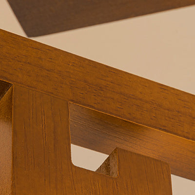 Traditionelle chinesische Astzylinder-Rundglas-Holz 5/8-Licht-Kronleuchter für Wohnzimmer 