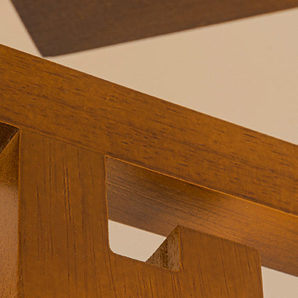 Traditionelle chinesische Astzylinder-Rundglas-Holz 5/8-Licht-Kronleuchter für Wohnzimmer 