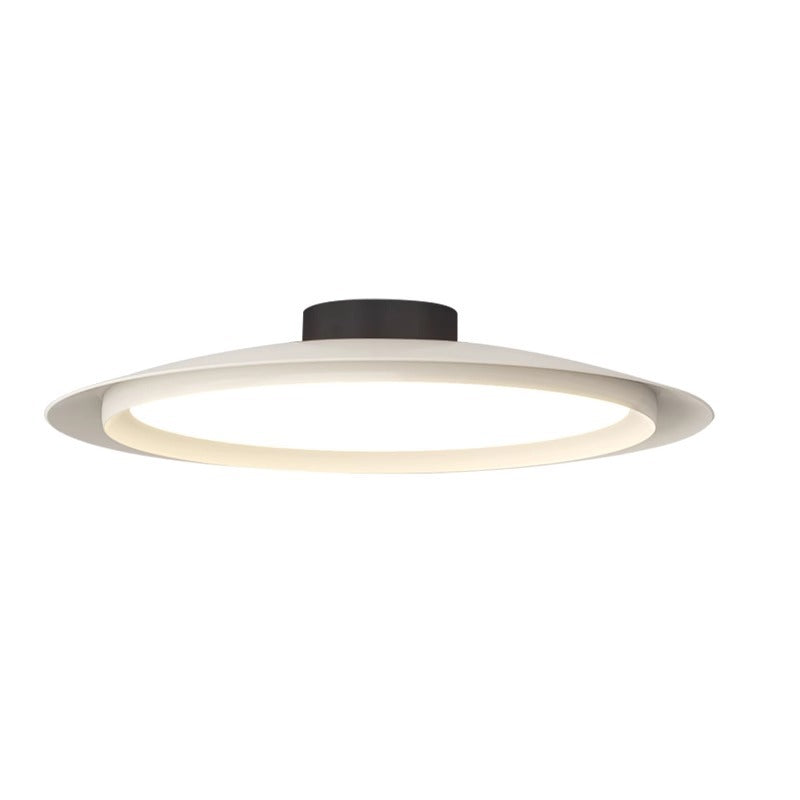 Plafonnier LED semi-encastré en fer et acrylique en forme de chapeau de pêcheur japonais traditionnel pour salon 