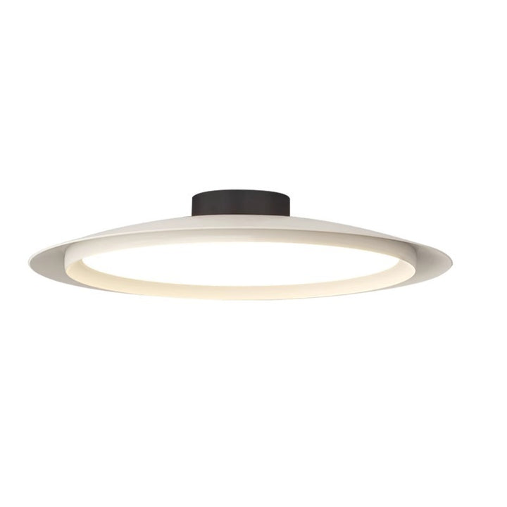 Plafonnier LED semi-encastré en fer et acrylique en forme de chapeau de pêcheur japonais traditionnel pour salon 
