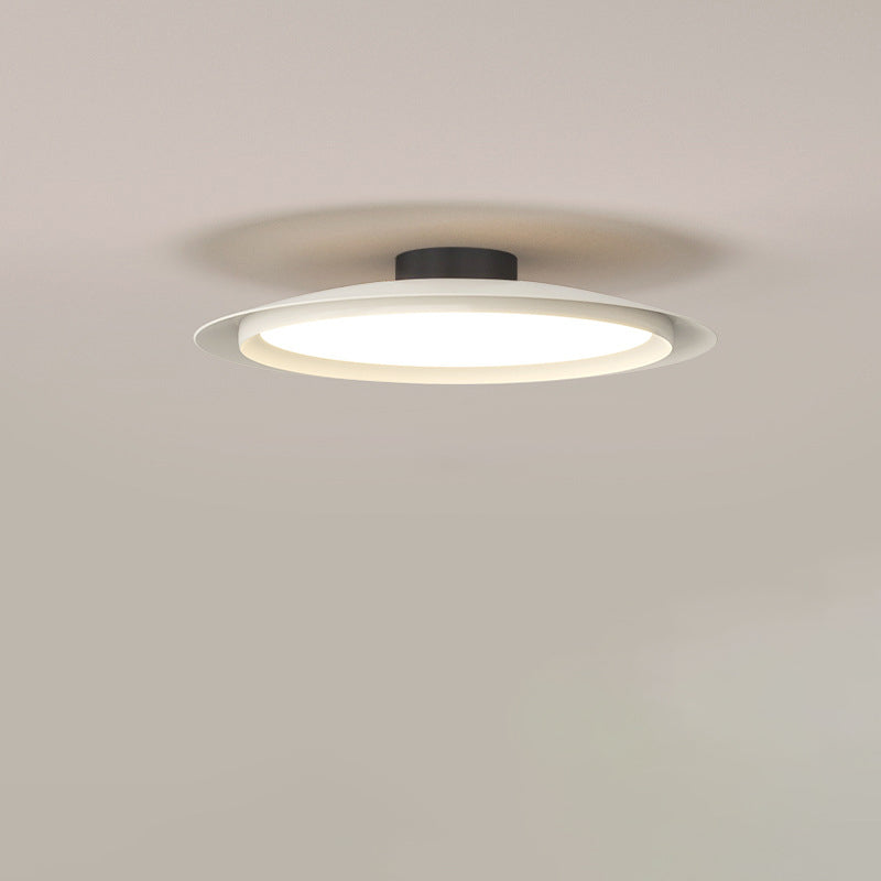 Plafonnier LED semi-encastré en fer et acrylique en forme de chapeau de pêcheur japonais traditionnel pour salon 