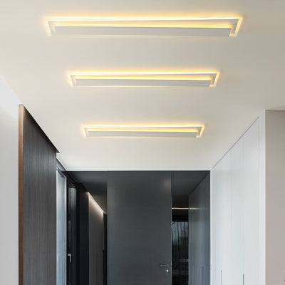Moderne Einfachheit Langer Streifen Acryl Eisen LED Deckenleuchte für das Wohnzimmer 