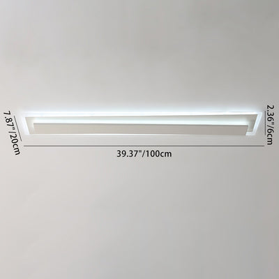 Moderne Einfachheit Langer Streifen Acryl Eisen LED Deckenleuchte für das Wohnzimmer 