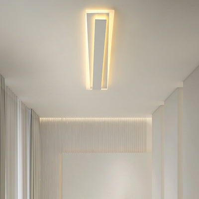Moderne Einfachheit Langer Streifen Acryl Eisen LED Deckenleuchte für das Wohnzimmer 