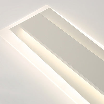 Moderne Einfachheit Langer Streifen Acryl Eisen LED Deckenleuchte für das Wohnzimmer 
