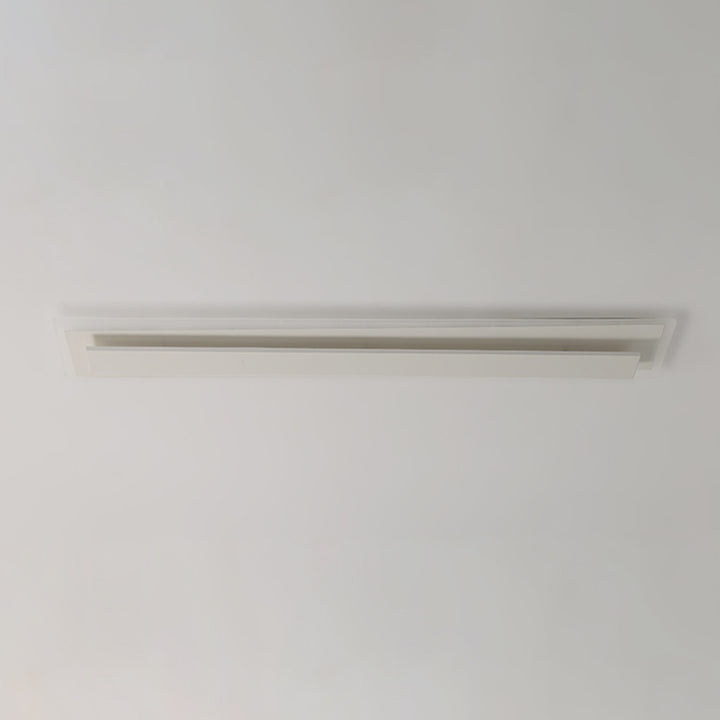 Plafonnier LED en fer acrylique à bande longue de simplicité moderne pour salon 