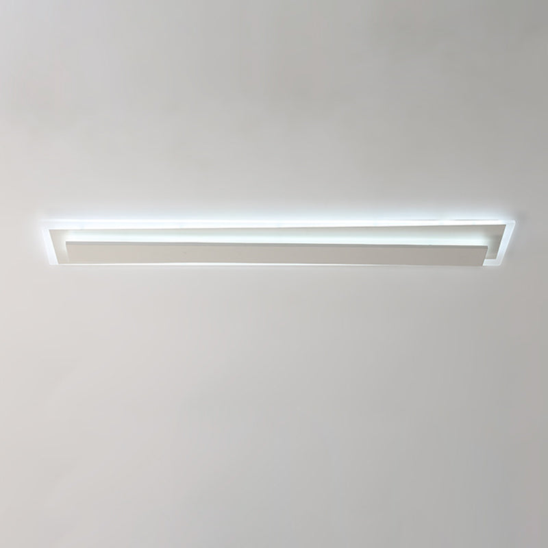 Moderne Einfachheit Langer Streifen Acryl Eisen LED Deckenleuchte für das Wohnzimmer 