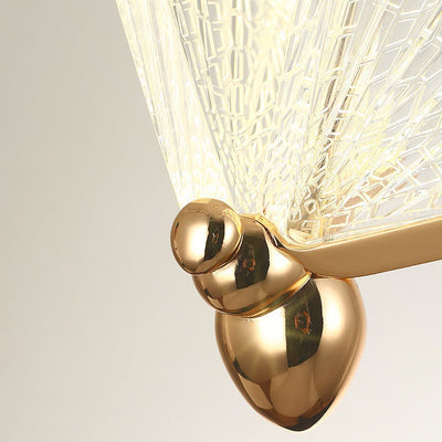 Contemporary Creative Butterfly Acrylic Iron Zinc Alloy LED Pendant Light For Bedroom