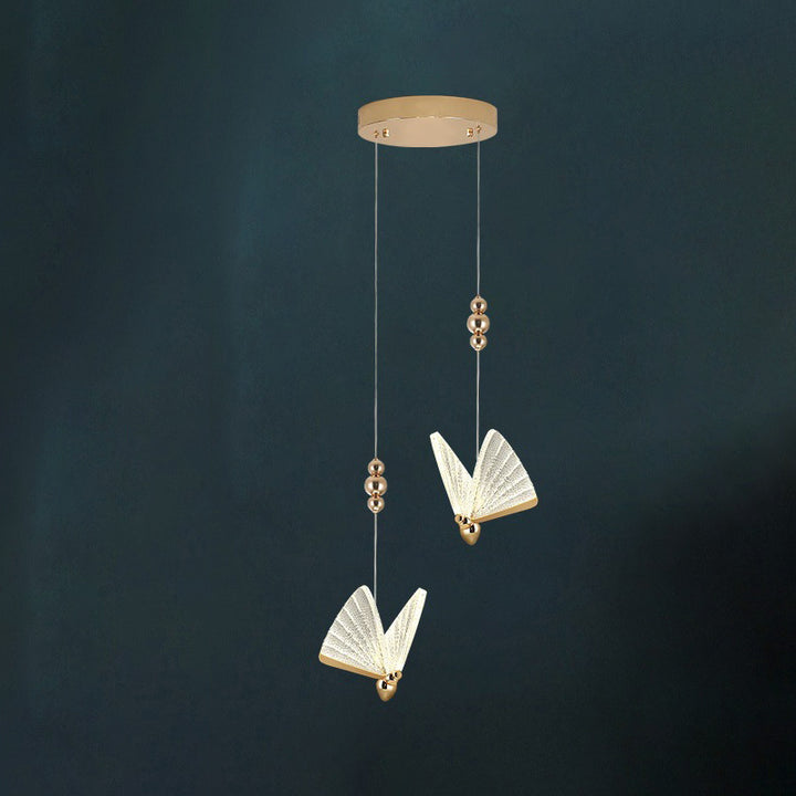 Zeitgenössische kreative Kurve Eisen Aluminium Silikon Acryl LED Kronleuchter Insel Licht für Esszimmer 