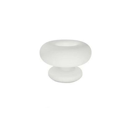 Lampe de table moderne Art Déco en verre en forme de beignet à 1 lumière pour chambre 