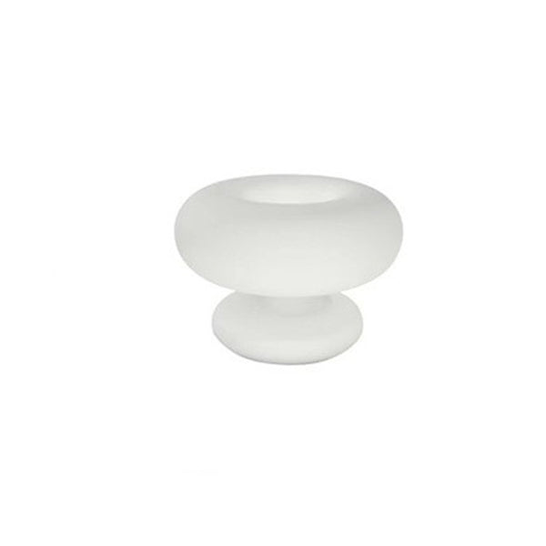 Lampe de table moderne Art Déco en verre en forme de beignet à 1 lumière pour chambre 